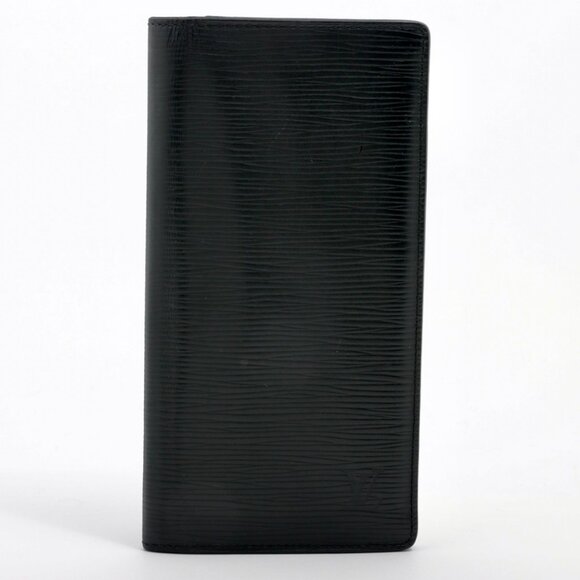 Louis Vuitton Black Epi Leather Brazza Long Wallet - Picture 1 of 10
